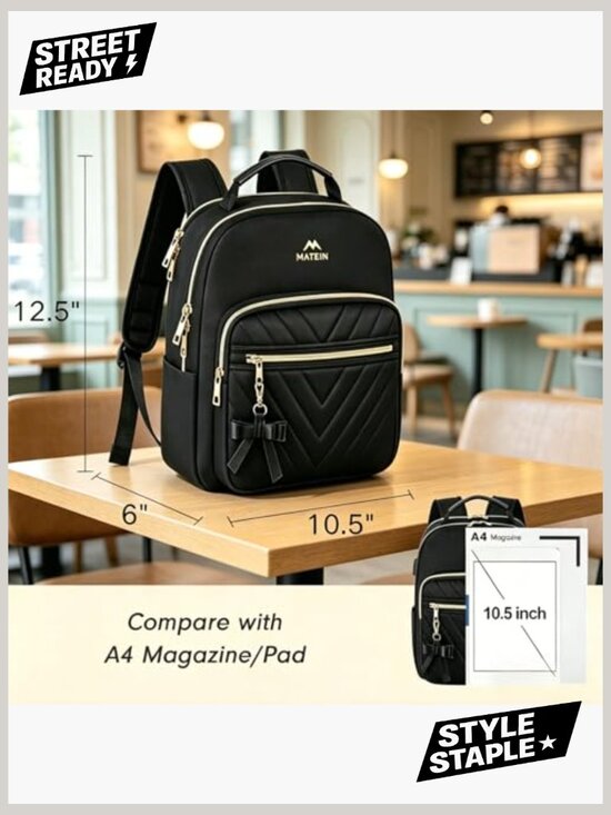 Mini Waterproof Daypack Backpack Purses Set Travel School Work Shoulder Bag main image 4